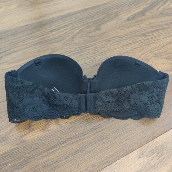 SOLD Victoria's Secret Black Multiway Bra 32C Seamless Smooth Finish - Picture 2 of 4